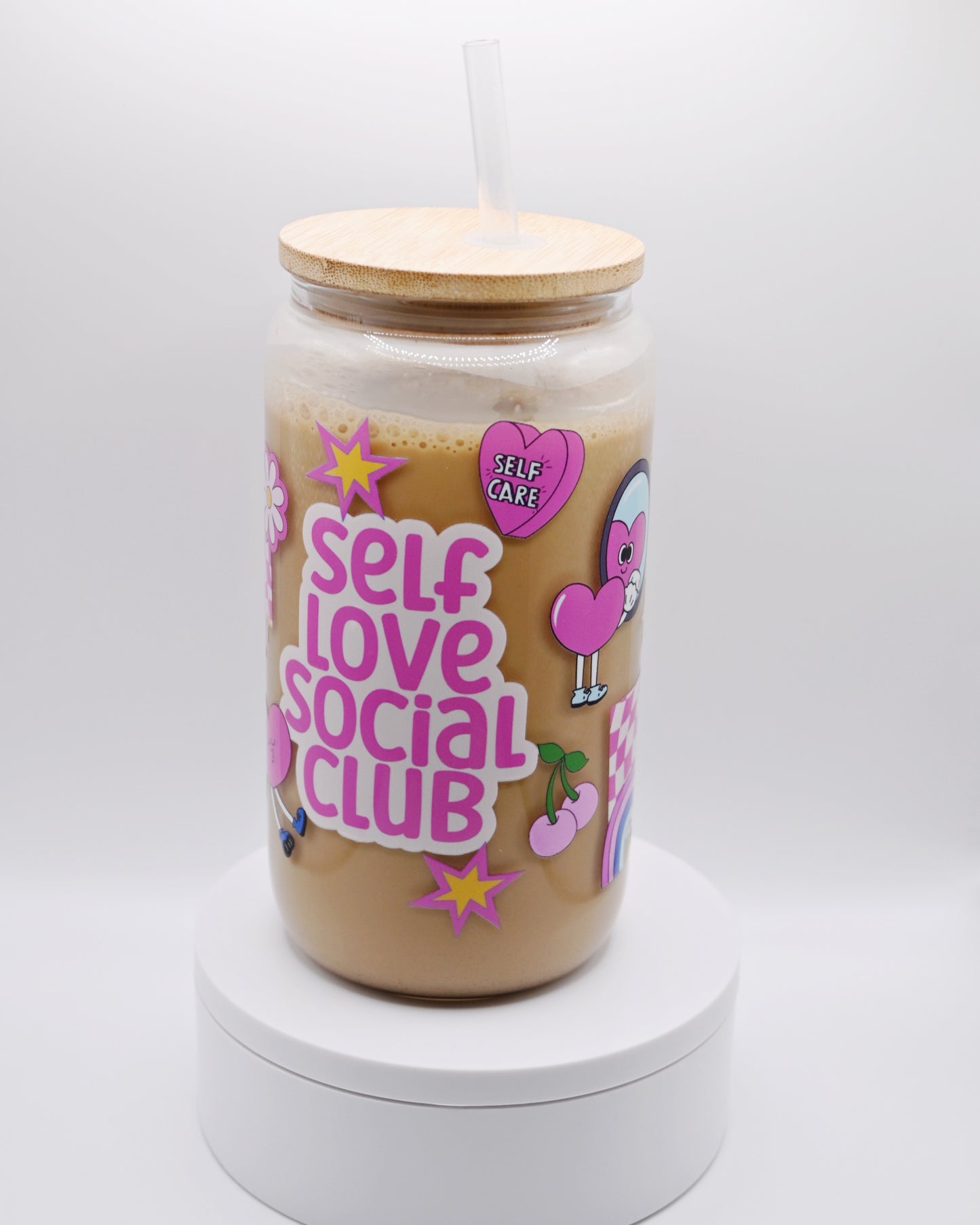Self Love Club |16 oz Libbey Can Glass