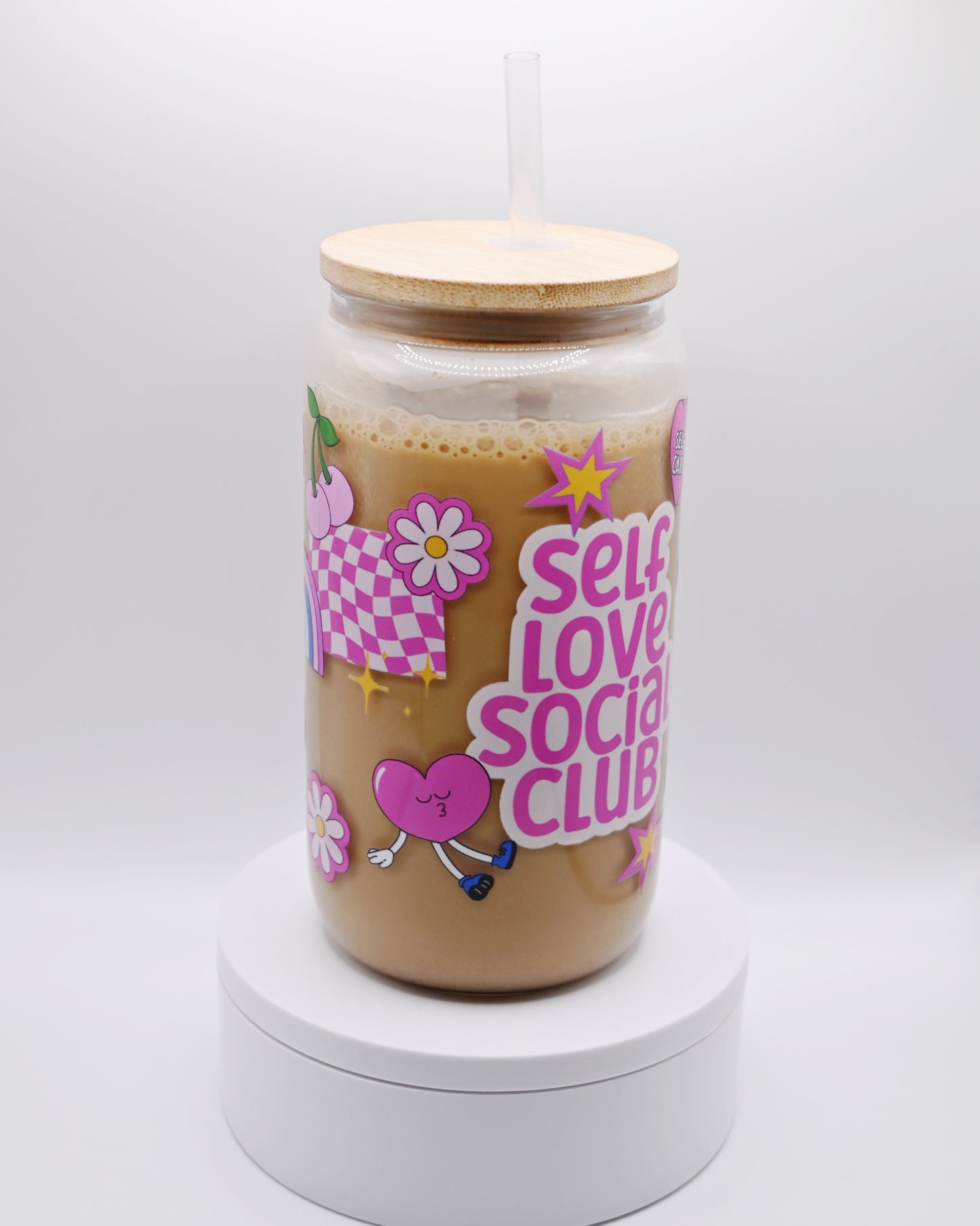 Self Love Club |16 oz Libbey Can Glass