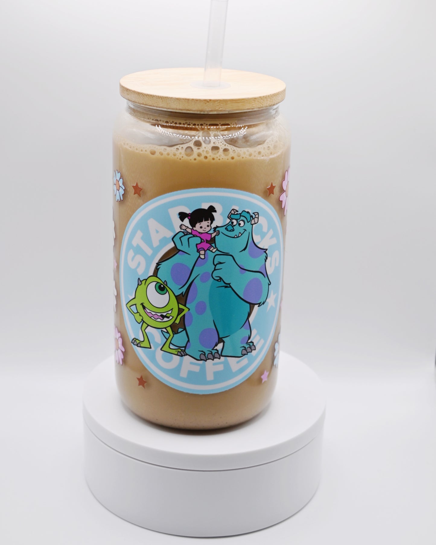 Monsters Inc Design | 16oz Glass Cup