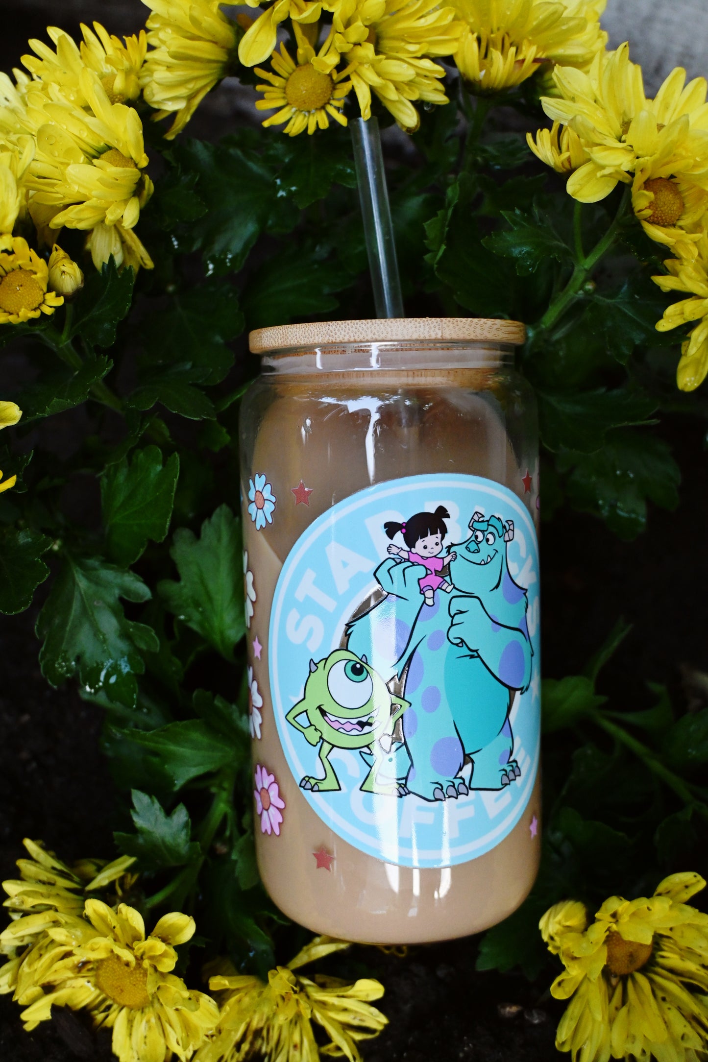 Monsters Inc Design | 16oz Glass Cup